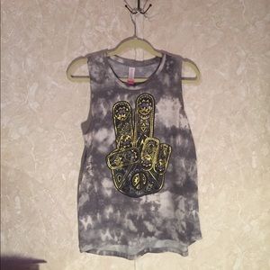 peace sign tank top